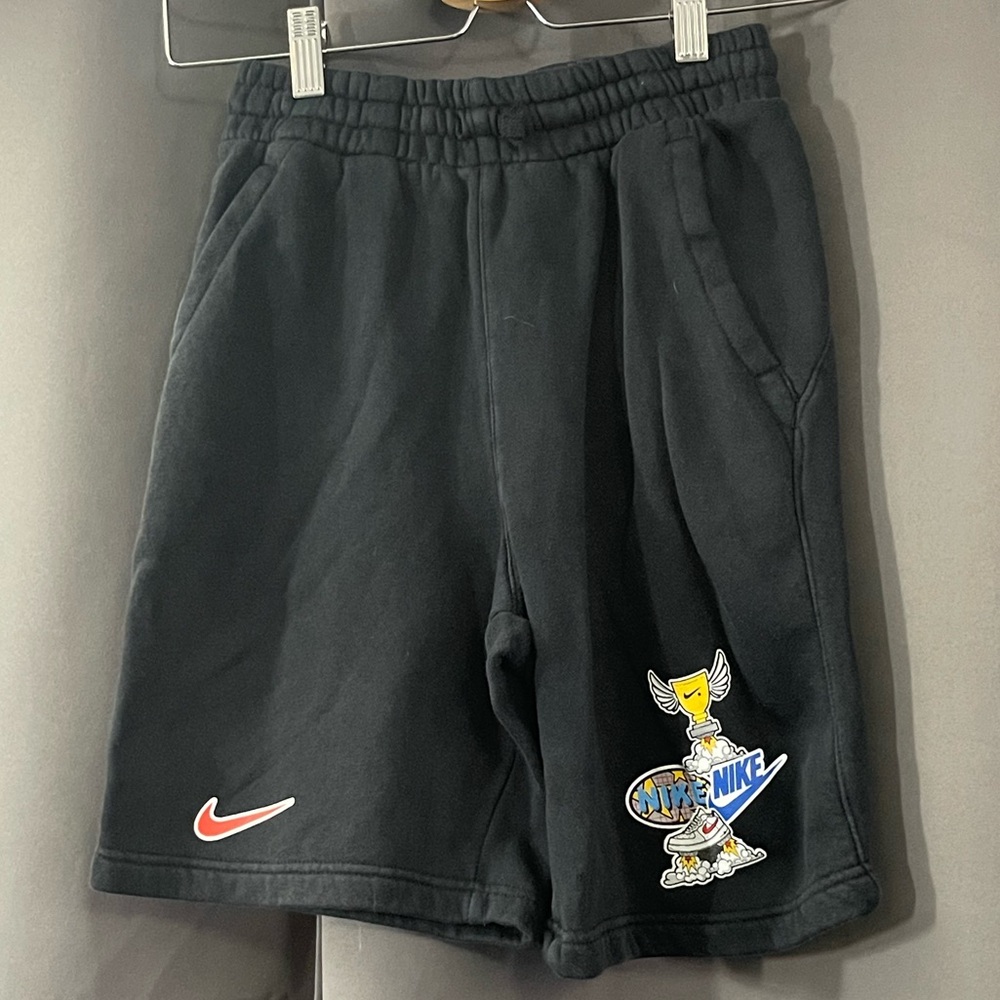 Nike Kids Black Graphic Shorts